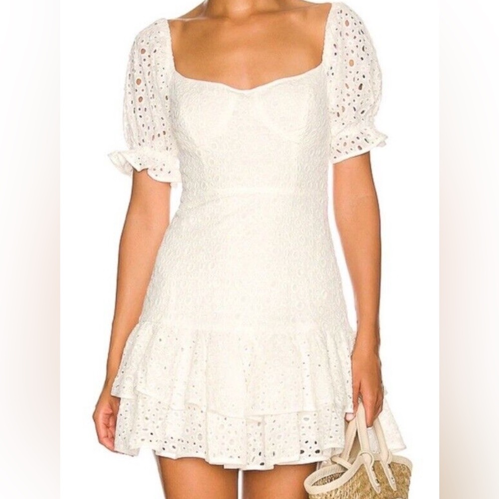 ASTR The Label Roseville pointelle mini dress